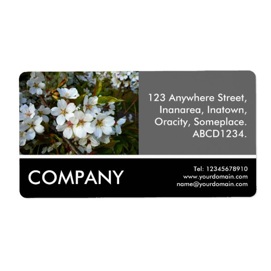 Zakfoto - Cherry Blossom Etiket (Voorkant)