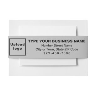 Zakgrijs landschapsformaat uitnodigingen wikkel