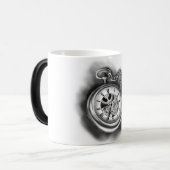 Zakhorloge op een mok (Voorkant links)