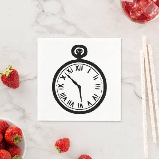 Zakhorloge papieren servetten (Insitu)