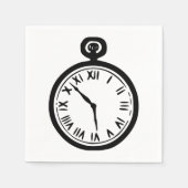 Zakhorloge papieren servetten (Voorkant)