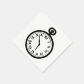 Zakhorloge papieren servetten (Hoek)