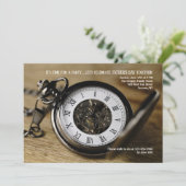Zakhorloge uitnodiging (Staand voorkant)