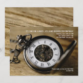 Zakhorloge uitnodiging (Voorkant / Achterkant)