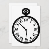 Zakhorloge uitnodigingen (Voorkant / Achterkant)