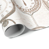  zakhorloges en sleutels cadeaupapier (Rol Hoek)