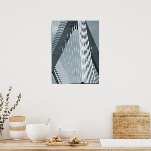 Zakim Bridge Boston Poster (Keuken)