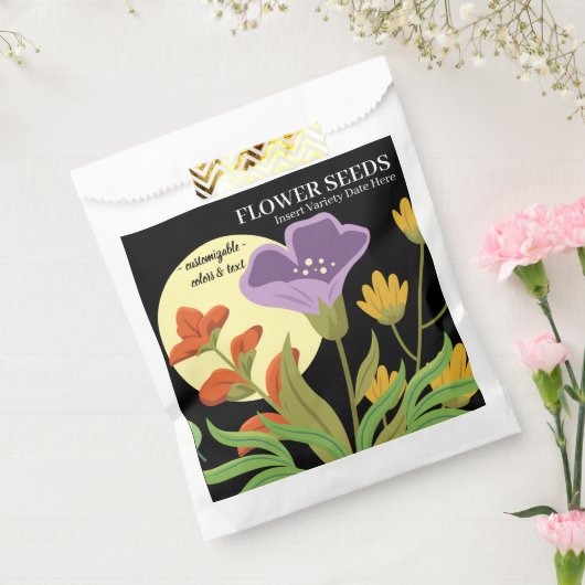 Zakje met bloemzaadjes als cadeautje (Gezegeld)