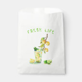 Zakje met citroen-drankfeestfavor - Aangepaste tek (Voorkant)