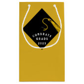 Zakje met gelukwensen voor afstudeerders (Achterkant)