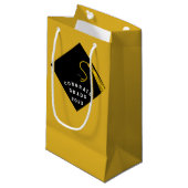 Zakje met gelukwensen voor afstudeerders (Voorkant Gekanteld)