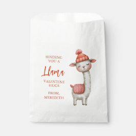 Zakje met liefllama voor Valentijnsdag, Valentijn