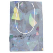 Zakje met middelgrote engel aura kwarts kristal ca (Voorkant)