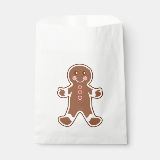 Zakje met peperkoekjongen cadeau (Voorkant)