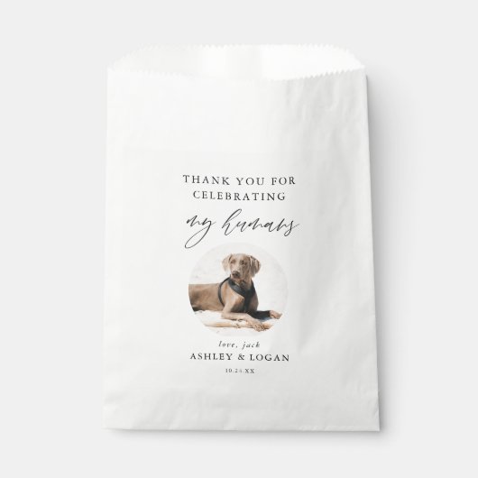 Zakjes Hond Dank Je Trouw Favoriet Zakken (Voorkant)