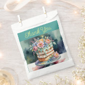 Zakjes met bedankje, bloemen, 50 stuks (Geknipt)