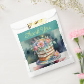 Zakjes met bedankje, bloemen, 50 stuks (Gezegeld)