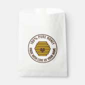 Zakjes met bijenkorglogo voor honing- of wasgesche (Voorkant)