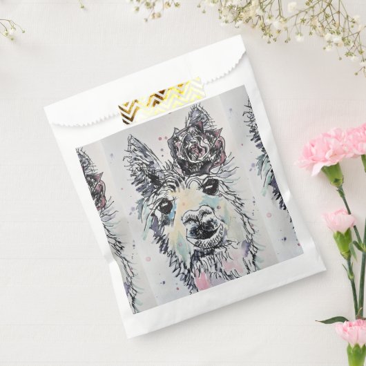 Zakjes met cute alpaca lama huisdier voor feestjes (Gezegeld)