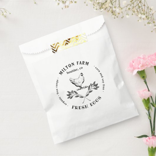 Zakjes met geluks kippen laurier tak eiproducten (Gezegeld)