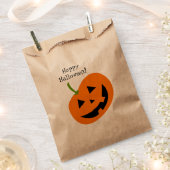 Zakjes met Happy Pumpkin Halloween snoepjes (Geknipt)