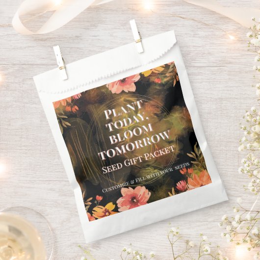 Zakjes met liefdesbloemzaad als cadeautje (Geknipt)