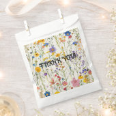 Zakjes met wilde bloemen als thema voor snoepgoed (Geknipt)