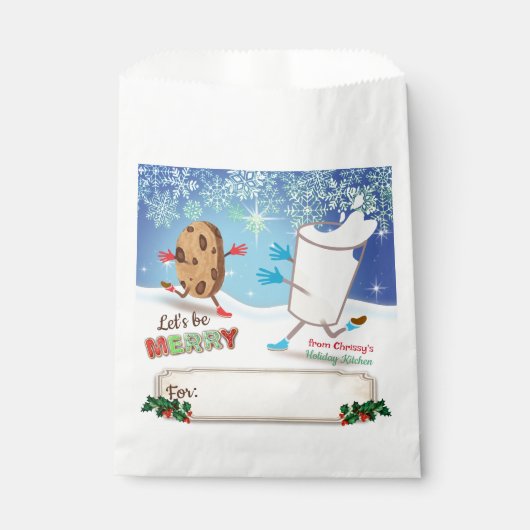 Zakjes voor bakkerij traktaties, gepersonaliseerde (Voorkant)