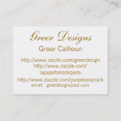 Zakken en Gold Business/Profiel/Datum opslaan Visitekaartje (Achterkant)