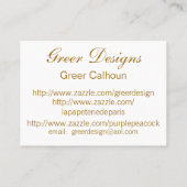 Zakken en Gold Business/Profiel/Datum opslaan Visitekaartje (Achterkant)