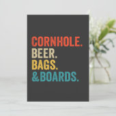 Zakken gooien Bier zakken & Borden Grappig Vintage Kaart (Staand voorkant)