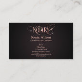 Zakken voor goudhypotheekleningen voor notariseleg visitekaartje (Achterkant)