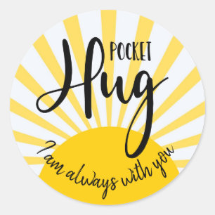 zakknuffel Ik ben altijd bij je... Ronde Sticker