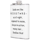 Zakkolf voor nieuwe vader, grappig papa-to-be cade heupfles (Links)