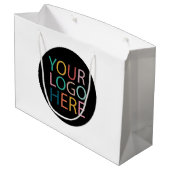 Zaklogo | Mooie boodschappentassen met logo Groot Cadeauzakje (Achterkant Gekanteld)