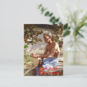 Zakmaker in het dorp Prie Khmeang Briefkaart (Staand voorkant)