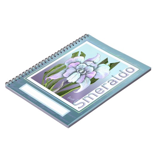 zakmap Smeraldo-bloem Notitieboek (Linkerzijde)