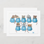 Zakmuizen Dankjewelsanskaart Briefkaart (Voorkant / Achterkant)