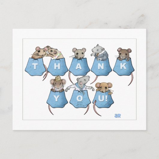 Zakmuizen Dankjewelsanskaart Briefkaart (Voorkant)