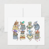 Zakmuizen verjaardag briefkaart (Voorkant / Achterkant)