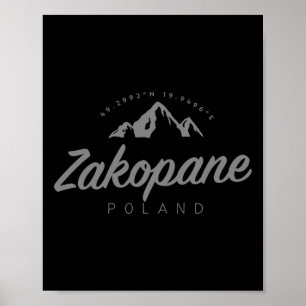 Zakopane Bergvakantie Skien Polen Poster