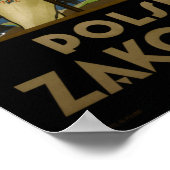 Zakopane Poland Vintage Travel Poster teruggezet (Hoek)