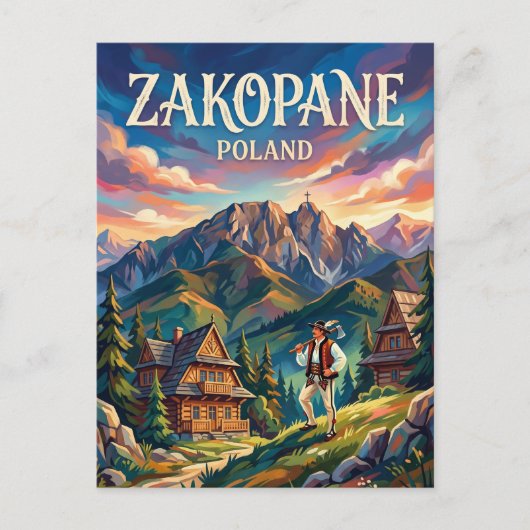 Zakopane Polen Briefkaart (Voorkant)