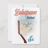 Zakopane Polen ski poster (Achterkant)