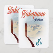 Zakopane Polen ski poster (Voorkant / Achterkant)