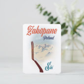 Zakopane Polen ski poster (Staand voorkant)