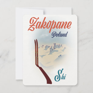 Zakopane Polen ski poster