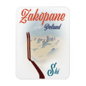 Zakopane Polen ski poster Magneet (Verticaal)