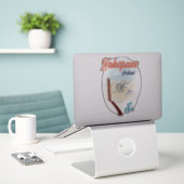 Zakopane Polen ski poster Sticker (Laptop op bureau)