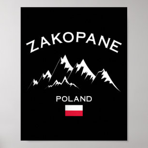 Zakopane Polen Skigebied Tatra Mountains Skiën Poster